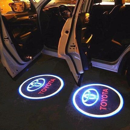 Car door LED high-definition projection light sign light For Toyota