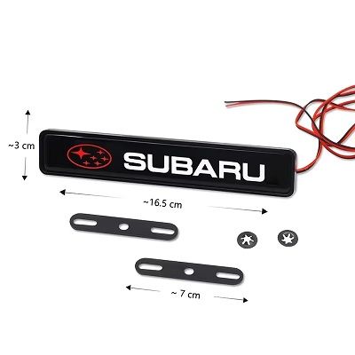 Car Front Grille Emblem Badge LED Light for Subaru