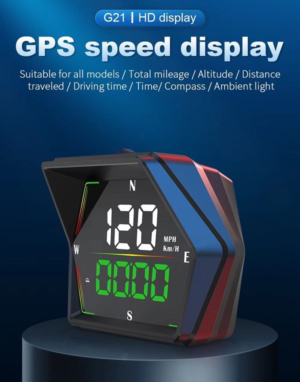 2025 WiiYii New G21 Model HUD with ODO Meter Type-C Connector GPS Speedometer and Head-Up Display