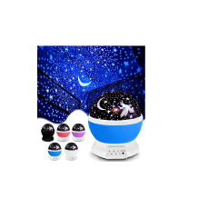 USB Charging LED Colorful Magical Rotating Moon Star Projector