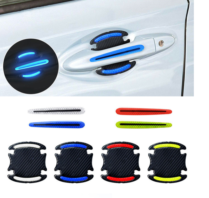 Universal Carbon Fiber Reflective Car Door Handle