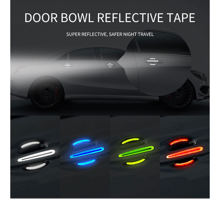 Universal Carbon Fiber Reflective Car Door Handle