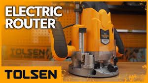 Tolsen 2100W Electric Router Variable Speed Plunge Router Wood Router Trimmer Wood Milling Engraving Slotting Machine Tolsen