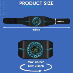 EMS Abdominal Belt Muscle Stimulator Abs Trainer Slimming Belt Waist Trainer Electric Muscle Toner for Abdomen Stomach Fitness Workout Home Weight Loss – 1 Piece