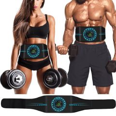 EMS Abdominal Belt Muscle Stimulator Abs Trainer Slimming Belt Waist Trainer Electric Muscle Toner for Abdomen Stomach Fitness Workout Home Weight Loss – 1 Piece