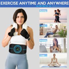 EMS Abdominal Belt Muscle Stimulator Abs Trainer Slimming Belt Waist Trainer Electric Muscle Toner for Abdomen Stomach Fitness Workout Home Weight Loss – 1 Piece