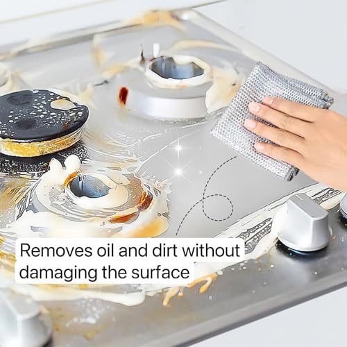 12 pieces of steel wire dishwashing rags, multi-purpose steel wire dishwashing rags, upgraded wet and dry steel wire cleaning cloth, used to clean tableware, non-scraping dishwashing cloth, metal clea