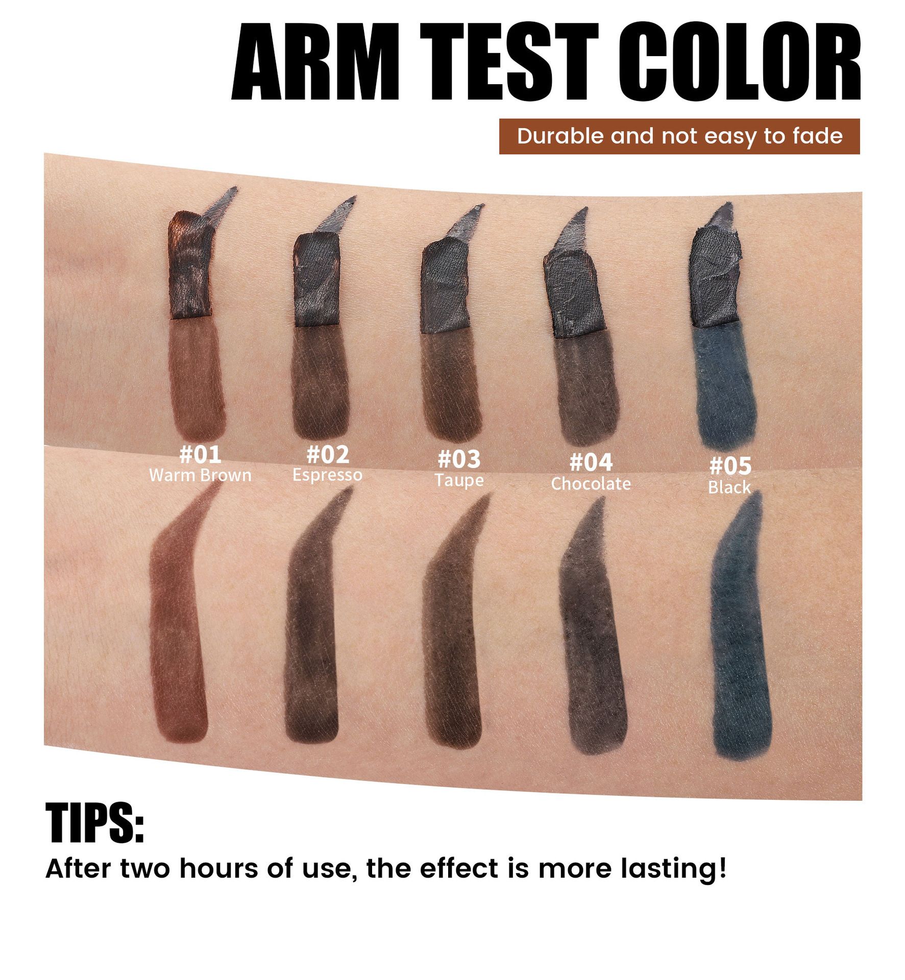 Peel Off Waterproof Eyebrow Tint Gel, Long Lasting Semi-Permanent Brow Mascara for Natural Shaping and Coloring, Easy to Apply Soft Brow Cream, 5-Day Durable Brow Color, 1 Pc