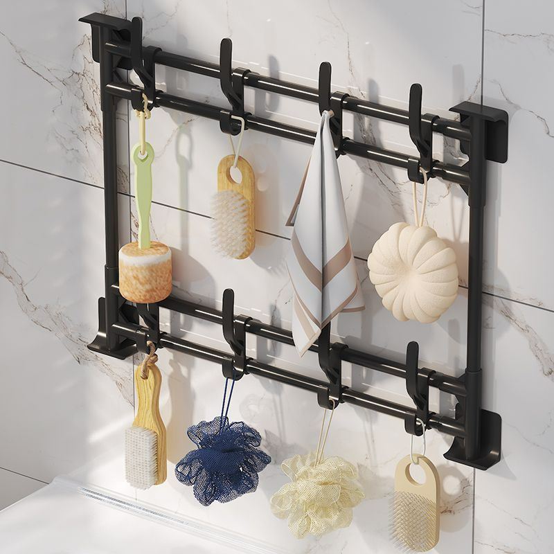 Large Size No-Drill Door & Wall Hook Rack with Strong Adhesive – Bathroom Storage Organizer for Hats, Keys, Bags, Towels, Clothes, Home & Office Use