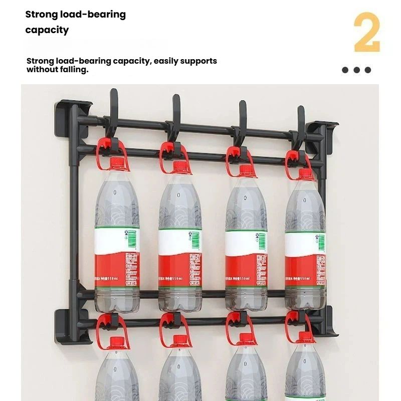 Large Size No-Drill Door & Wall Hook Rack with Strong Adhesive – Bathroom Storage Organizer for Hats, Keys, Bags, Towels, Clothes, Home & Office Use