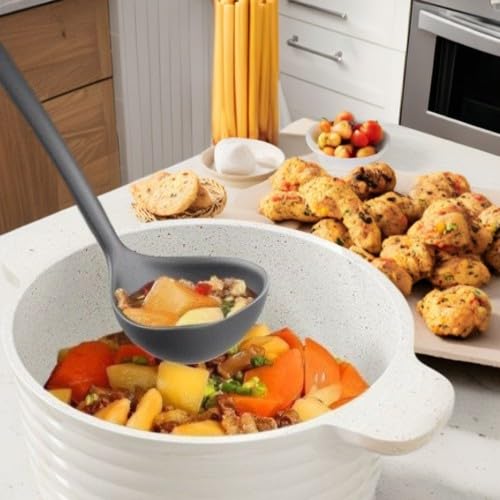 2-Piece Silicone Spatula Set - Nonstick, Heat Resistant Kitchen Utensils for Cooking & Baking, Food Safe, Easy to Clean, Dishwasher Safe (255℃ High Temp)