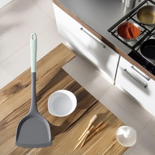 2-Piece Silicone Spatula Set - Nonstick, Heat Resistant Kitchen Utensils for Cooking & Baking, Food Safe, Easy to Clean, Dishwasher Safe (255℃ High Temp)