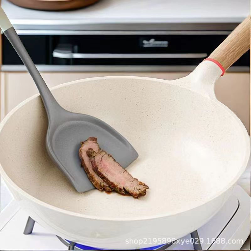 2-Piece Silicone Spatula Set - Nonstick, Heat Resistant Kitchen Utensils for Cooking & Baking, Food Safe, Easy to Clean, Dishwasher Safe (255℃ High Temp)