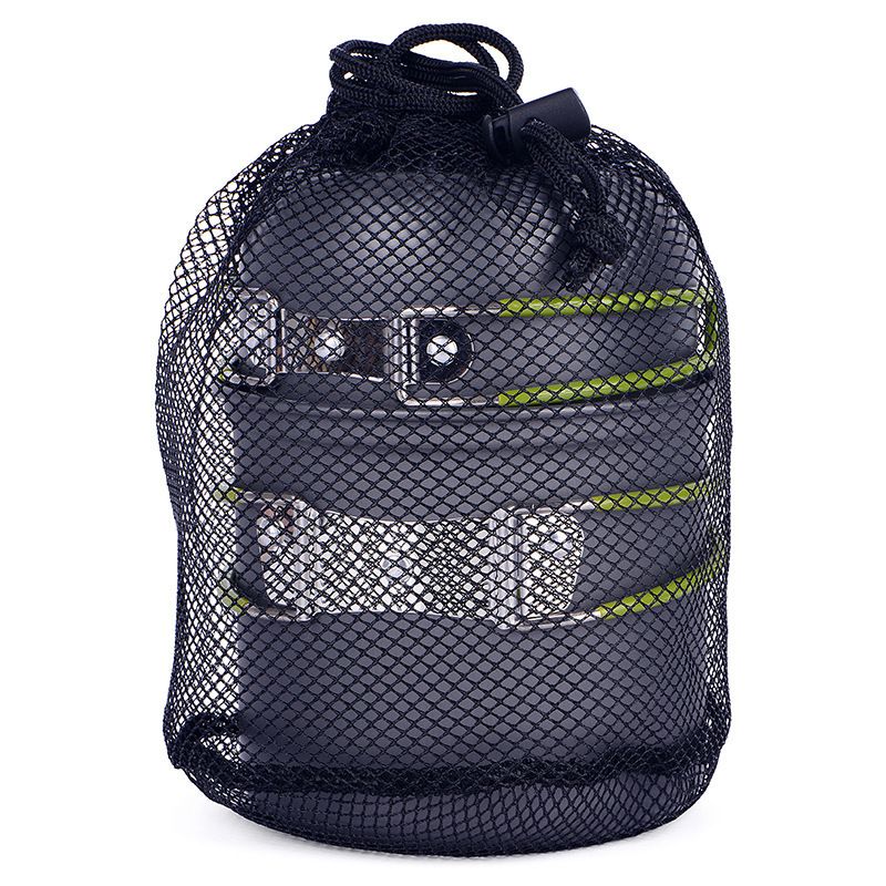 Camping Cookware Mess Kit 7PCS Set, Backpacking Cooking Pots and Pans, Non Stick Outdoor Camp Kitchen Equipment for Camping, Hiking, Picnic, BBQ, Travel, Green