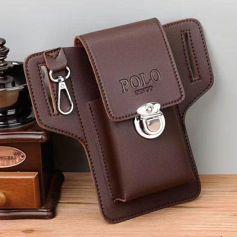 Men Phone Waist Bag with Belt Loop, Premium Mobile Phone Pouch, Key Holder & Cigarette Case, Stylish Work & Travel Waist Pouch for Daily Use, Outdoor & Home Organizer