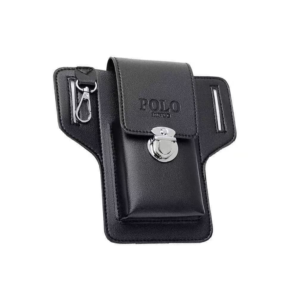 Men Phone Waist Bag with Belt Loop, Premium Mobile Phone Pouch, Key Holder & Cigarette Case, Stylish Work & Travel Waist Pouch for Daily Use, Outdoor & Home Organizer