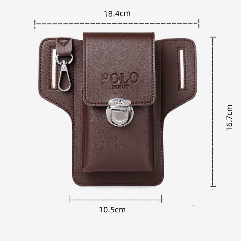 Men Phone Waist Bag with Belt Loop, Premium Mobile Phone Pouch, Key Holder & Cigarette Case, Stylish Work & Travel Waist Pouch for Daily Use, Outdoor & Home Organizer
