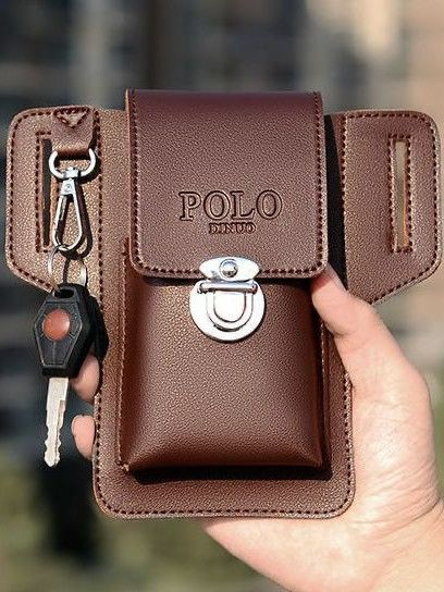 Men Phone Waist Bag with Belt Loop, Premium Mobile Phone Pouch, Key Holder & Cigarette Case, Stylish Work & Travel Waist Pouch for Daily Use, Outdoor & Home Organizer
