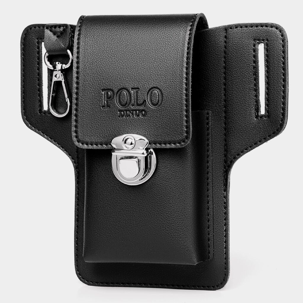 Men Phone Waist Bag with Belt Loop, Premium Mobile Phone Pouch, Key Holder & Cigarette Case, Stylish Work & Travel Waist Pouch for Daily Use, Outdoor & Home Organizer