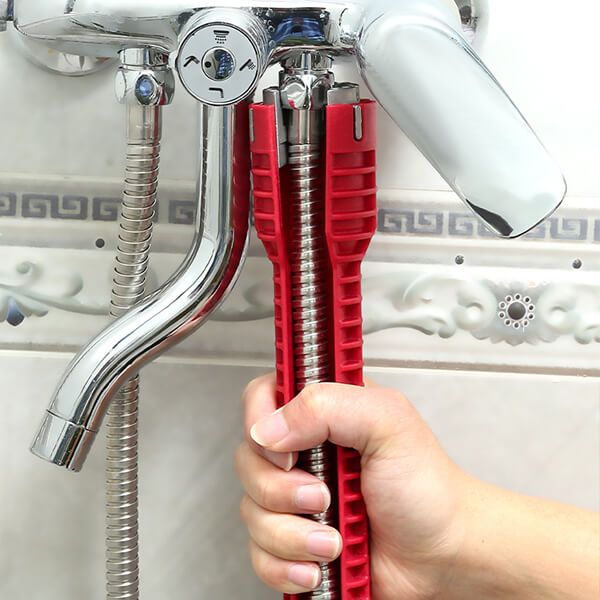 Multifunctional Sink & Faucet Wrench Tool for Plumbing, Kitchen & Bathroom Installation and Repair, Adjustable Basin & Pipe Hand Tool