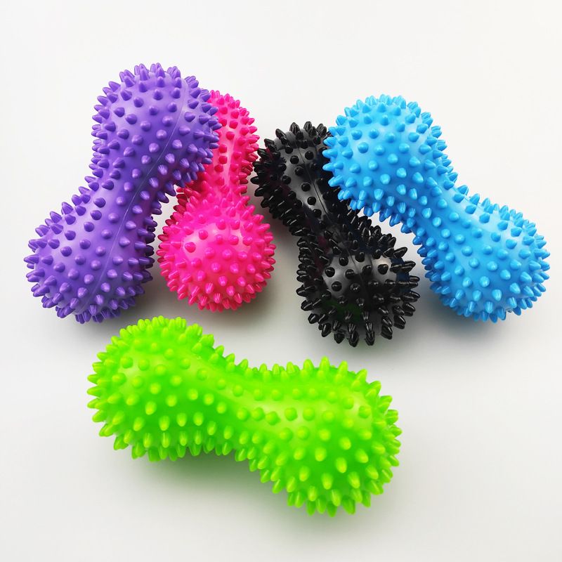 1PC Peanut Spiky Massage Ball for Foot, Back, Neck, Arm & Hand Pain Relief, Plantar Fasciitis, Heel & Arch Pain, Muscle Recovery & Trigger Point Therapy