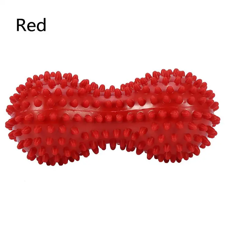 1PC Peanut Spiky Massage Ball for Foot, Back, Neck, Arm & Hand Pain Relief, Plantar Fasciitis, Heel & Arch Pain, Muscle Recovery & Trigger Point Therapy