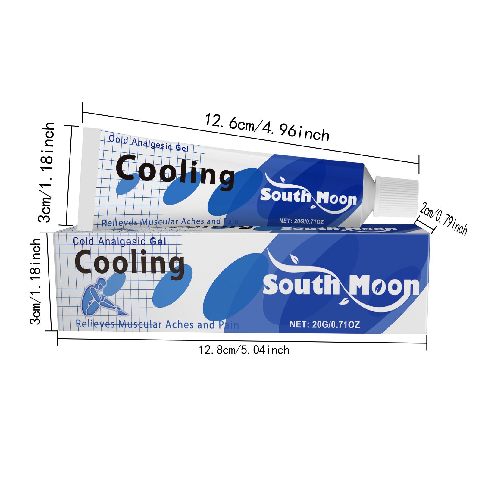 Cooling Joint Care Balm for Knee & Elbow Pain Relief, Massage Cream for Muscle, Body & Joint Pain, Daily Soothing & Relaxing Care