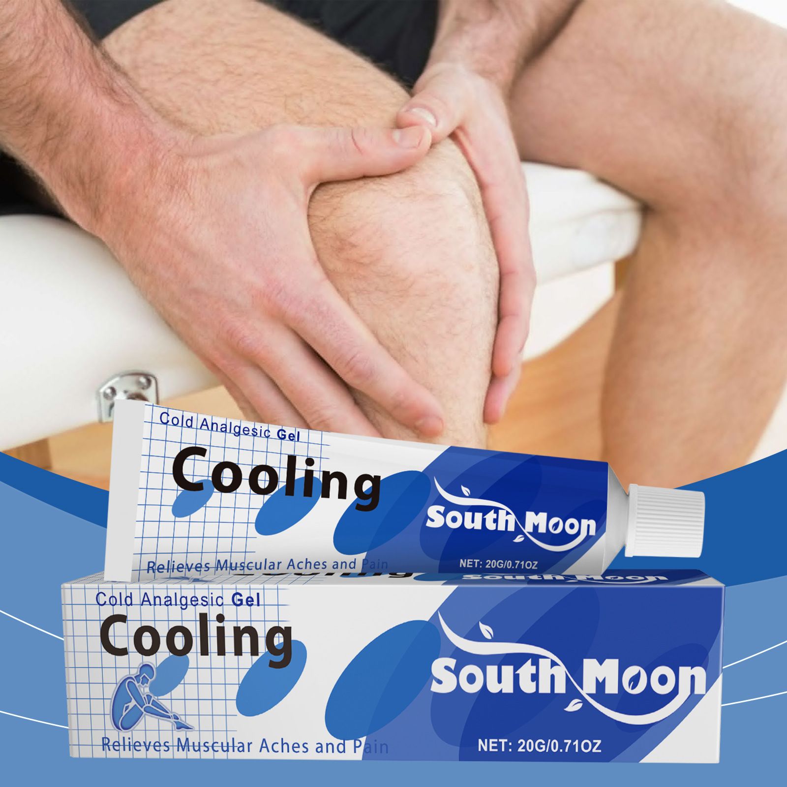Cooling Joint Care Balm for Knee & Elbow Pain Relief, Massage Cream for Muscle, Body & Joint Pain, Daily Soothing & Relaxing Care