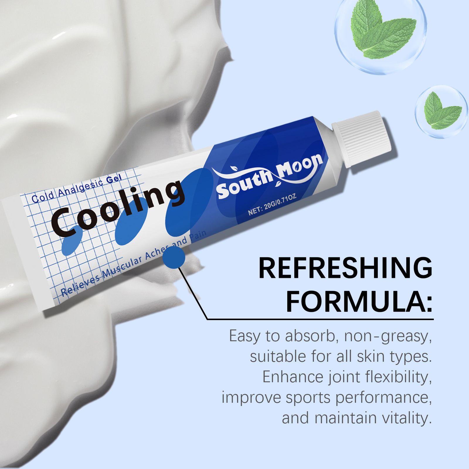 Cooling Joint Care Balm for Knee & Elbow Pain Relief, Massage Cream for Muscle, Body & Joint Pain, Daily Soothing & Relaxing Care