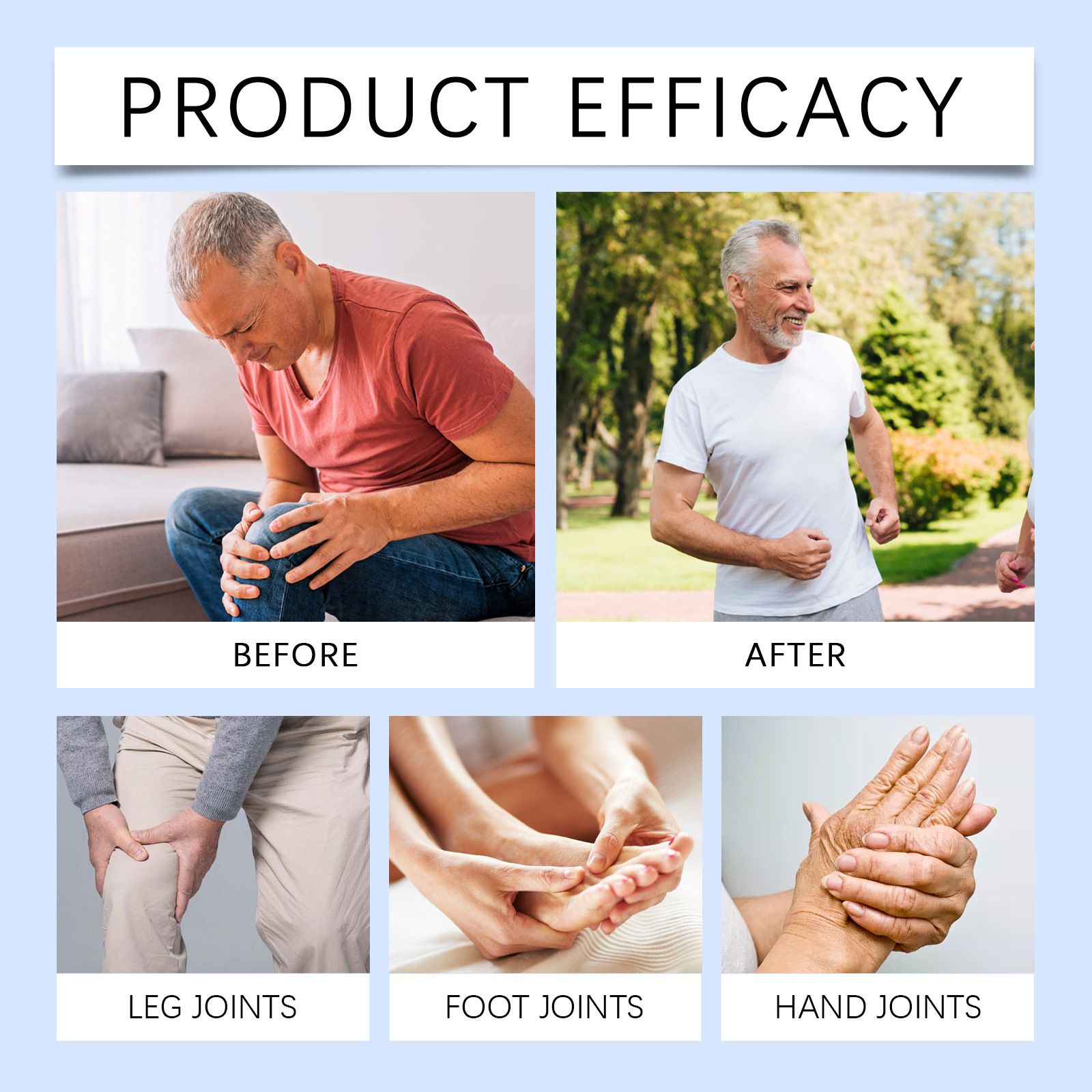 Cooling Joint Care Balm for Knee & Elbow Pain Relief, Massage Cream for Muscle, Body & Joint Pain, Daily Soothing & Relaxing Care