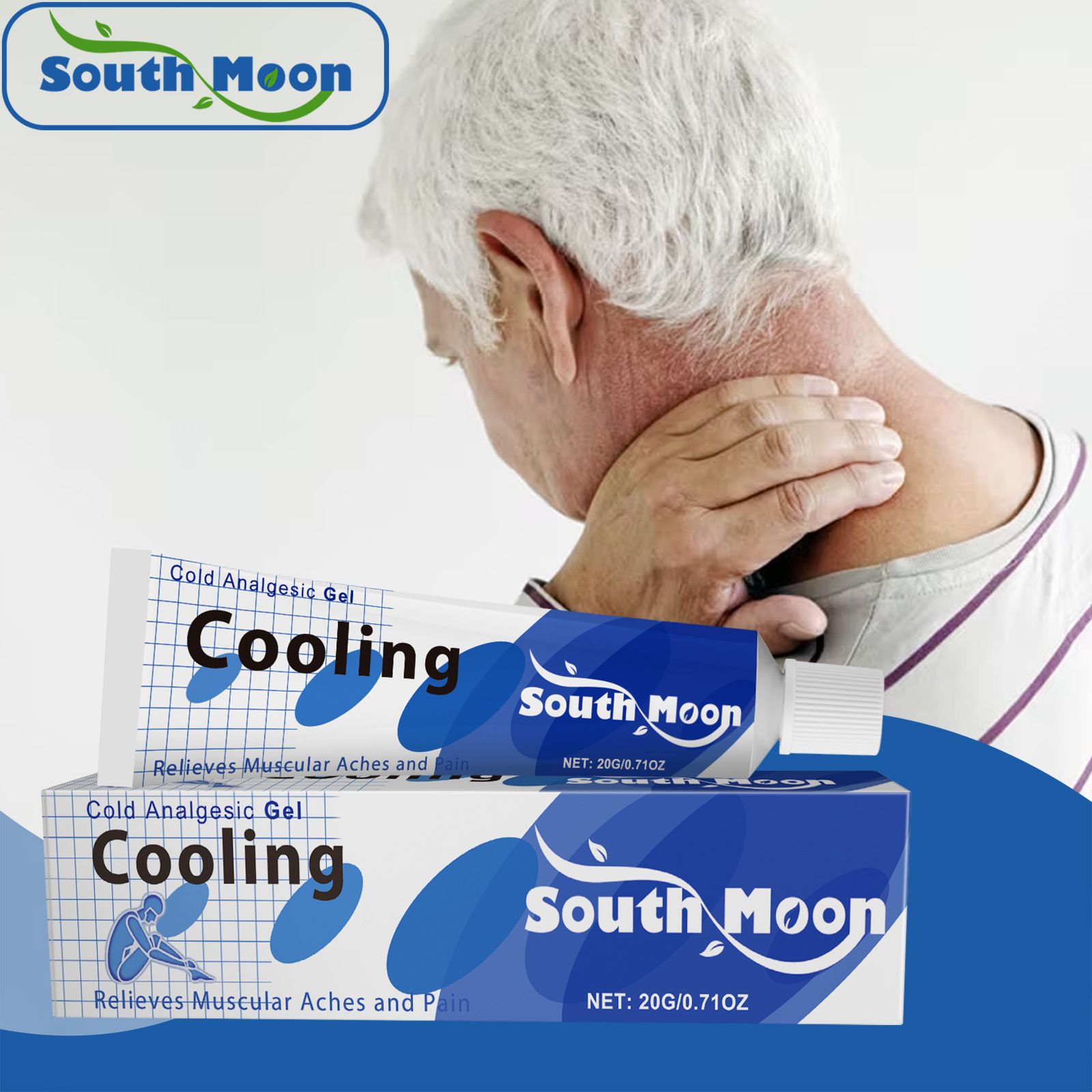 Cooling Joint Care Balm for Knee & Elbow Pain Relief, Massage Cream for Muscle, Body & Joint Pain, Daily Soothing & Relaxing Care