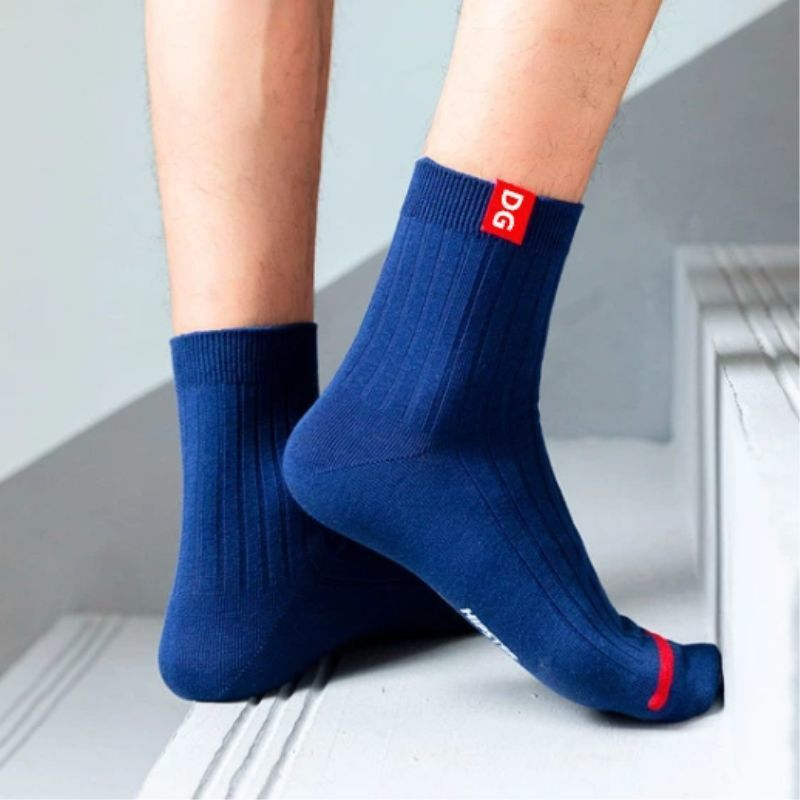 5 Pairs Unisex Mid Length Socks for Men and Women – Comfortable Soft Cotton Socks, Breathable and Durable Daily Wear Socks for Work, Casual and Home Use
