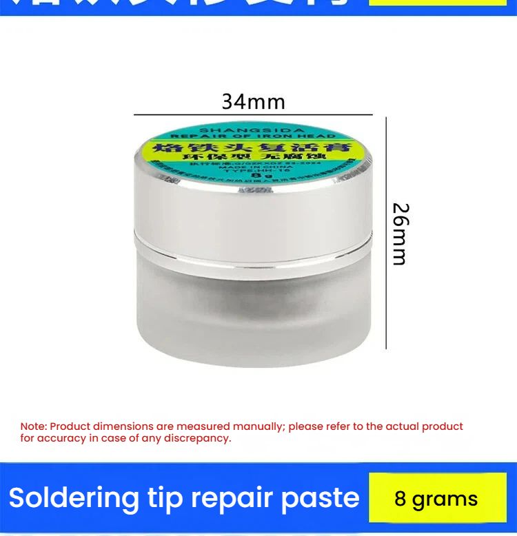 2PCS Soldering Iron Tip Cleaner Paste – Tip Tinner and Reactivator for Oxidized and Damaged Tips, Restore Old Soldering Tips, Easy Tinning, Electronic Repair Tool