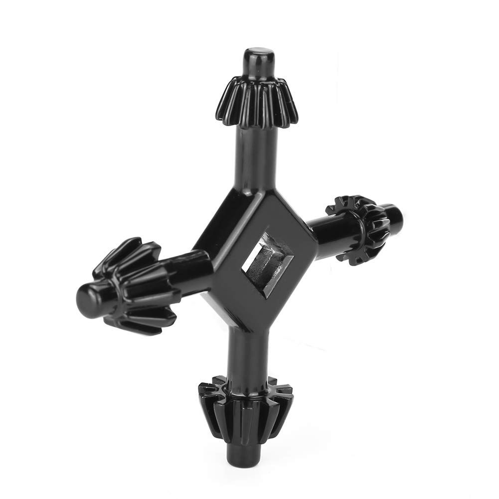 4 Way Drill Chuck Key Universal Electric Drill Chuck Wrench 4 in 1 Multi Size Power Drill Key Tool for Tightening and Loosening Drill Chuck Professional Drill Accessory for Electric Hand Drill