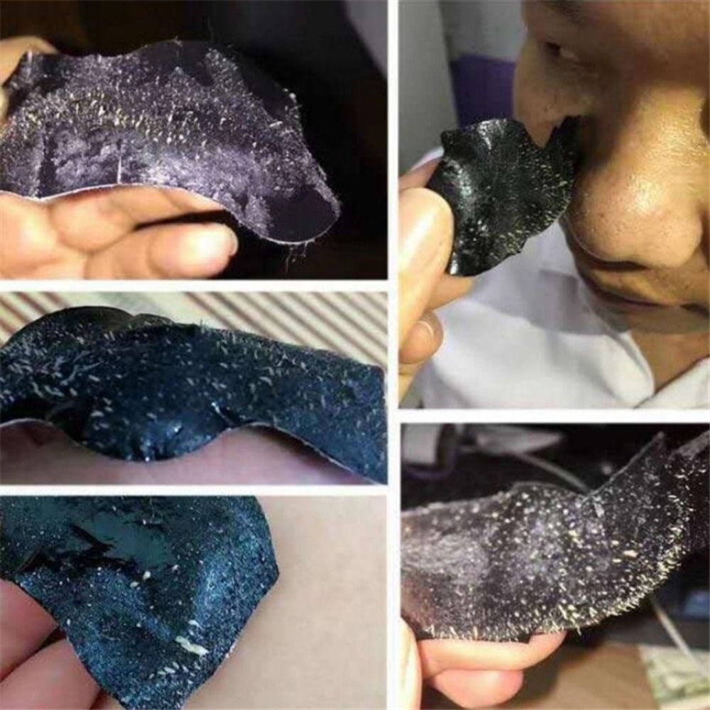 10pcs bamboo charcoal to remove blackheads, nose patches, shrink pores, remove acne, T-zone blackheads, nose patches, pig nose patches