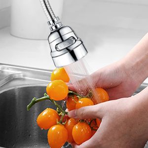 Kitchen faucet sprayer accessories, removable faucet extender, with 3 spray modes, 360° rotatable sink faucet head, splash-proof faucet booster shower and water-saving faucet suitable for kitchen