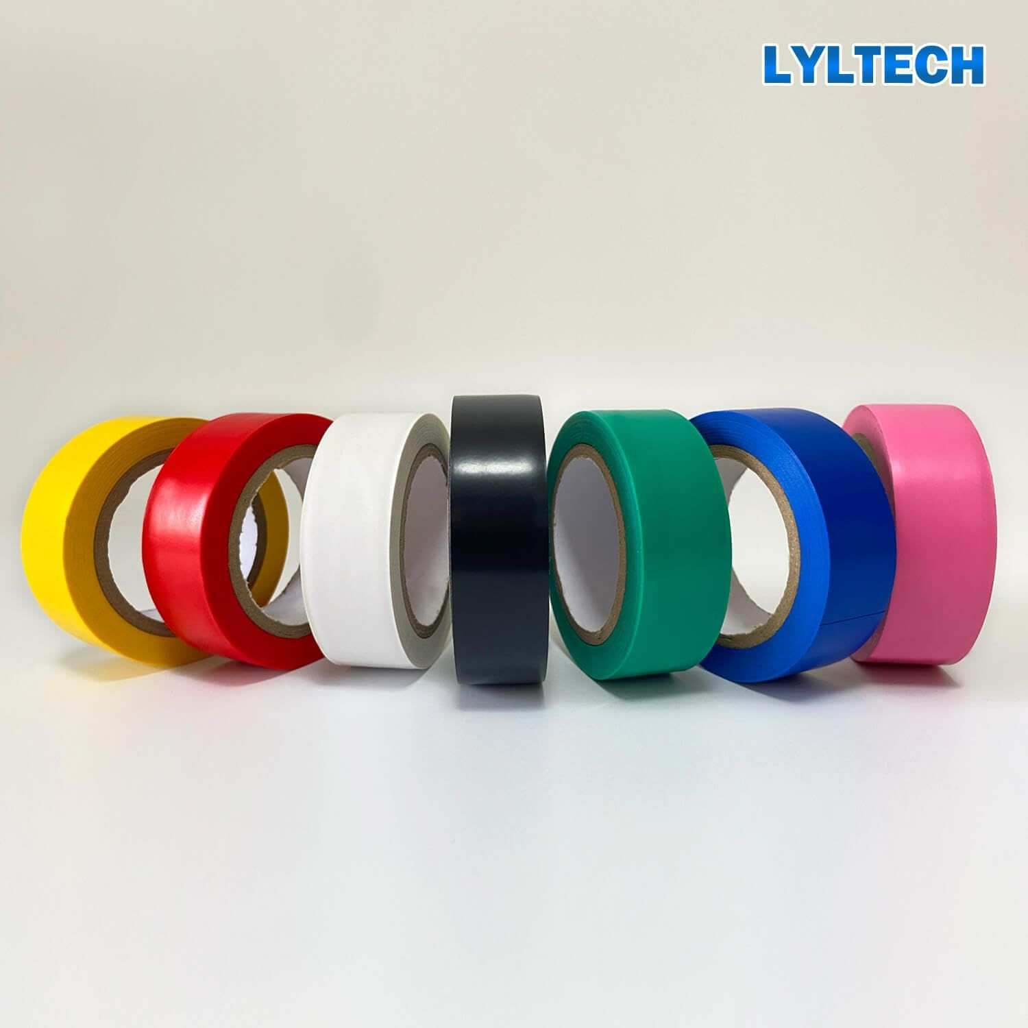 7pcs Colorful Electrical Tape Set Waterproof Sunproof Oil Resistant High Insulation PVC Tape, Eco-friendly Fire Retardant Damp Proof, Durable for Home Wiring, Commercial Construction,