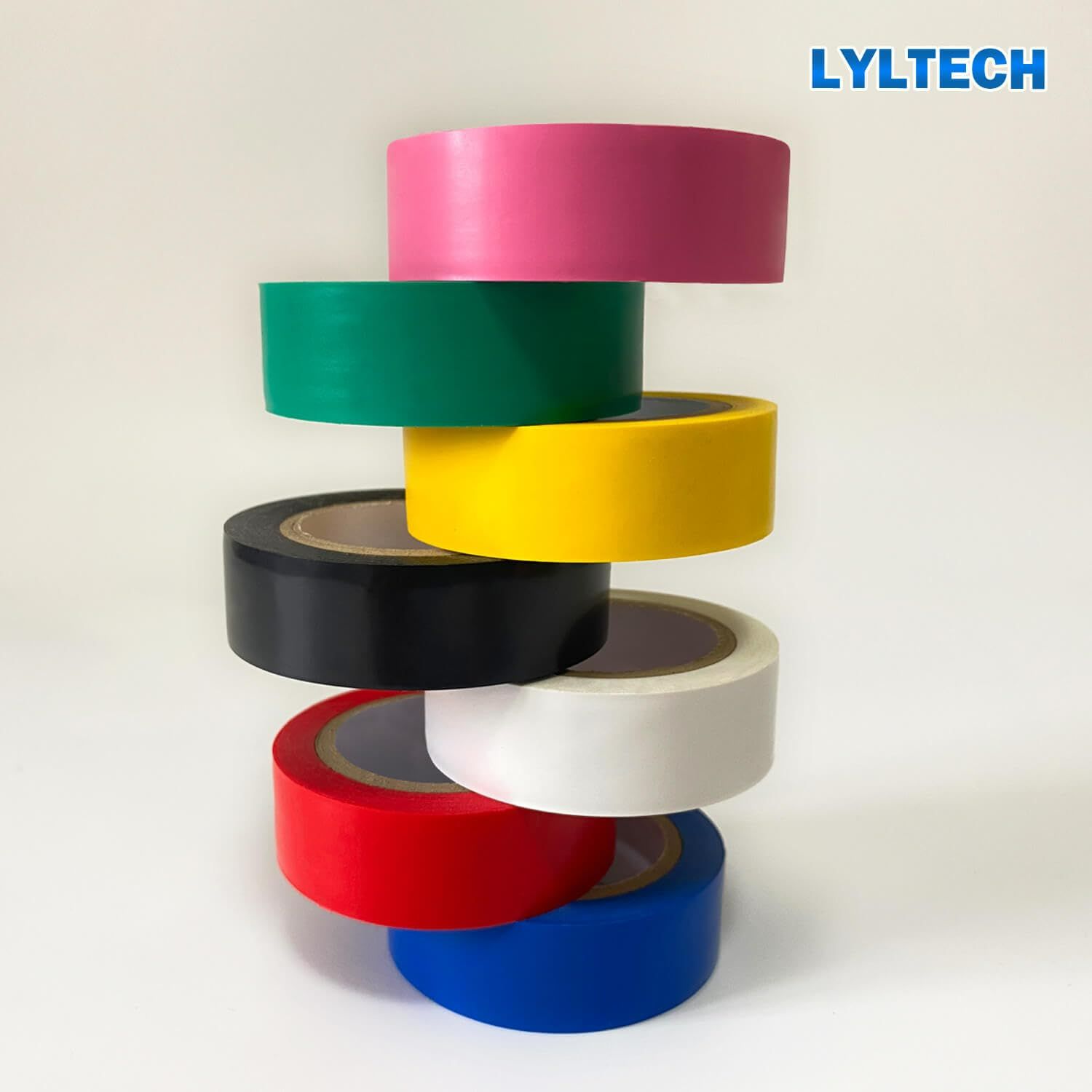 7pcs Colorful Electrical Tape Set Waterproof Sunproof Oil Resistant High Insulation PVC Tape, Eco-friendly Fire Retardant Damp Proof, Durable for Home Wiring, Commercial Construction,