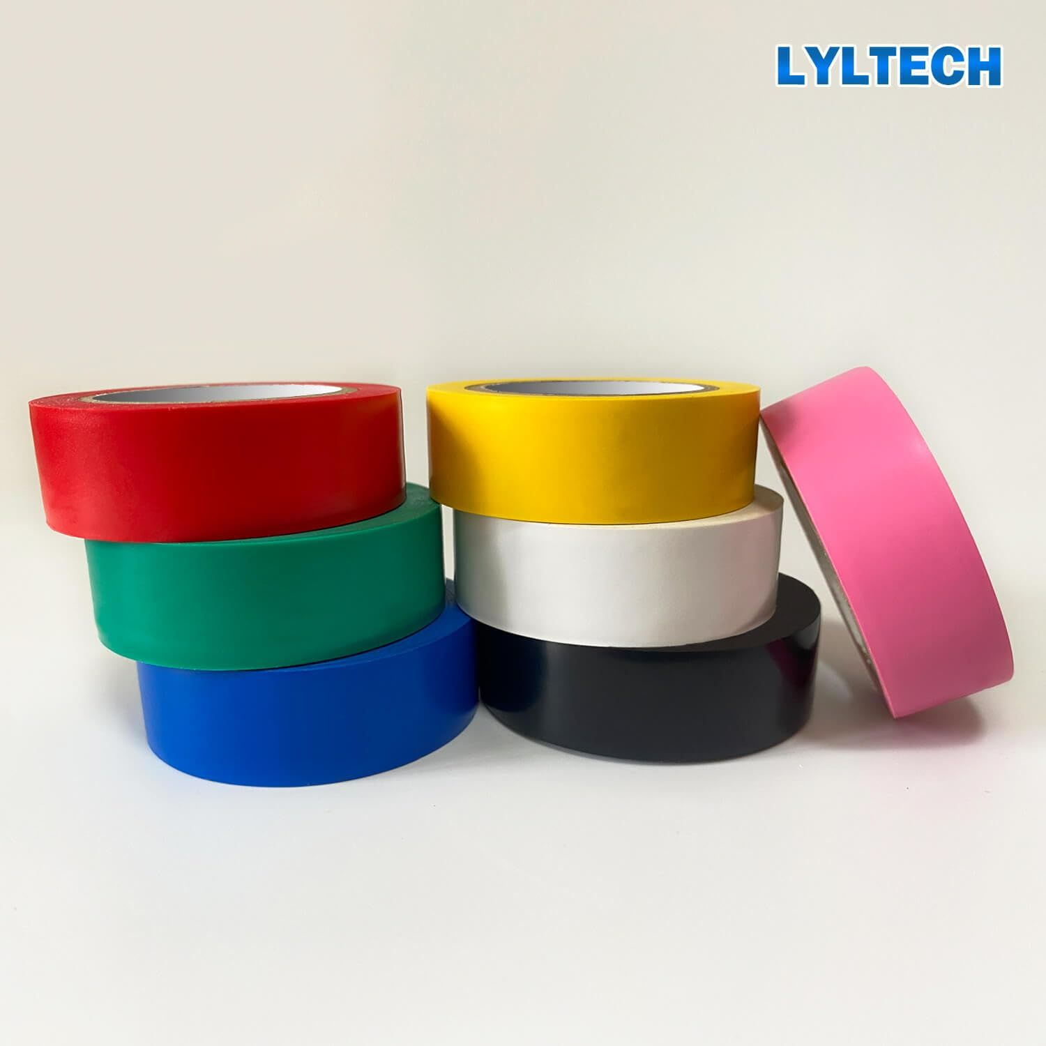 7pcs Colorful Electrical Tape Set Waterproof Sunproof Oil Resistant High Insulation PVC Tape, Eco-friendly Fire Retardant Damp Proof, Durable for Home Wiring, Commercial Construction,