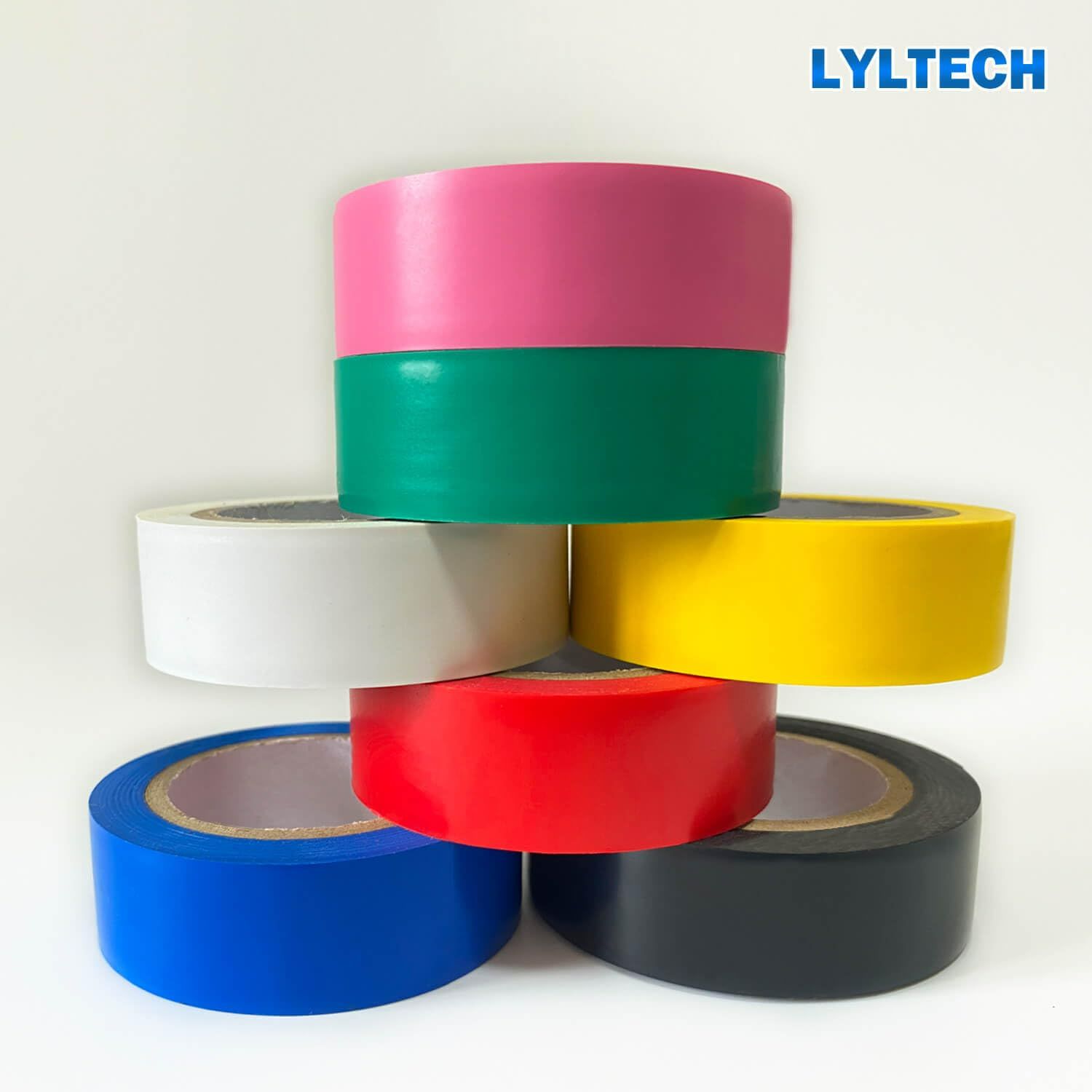 7pcs Colorful Electrical Tape Set Waterproof Sunproof Oil Resistant High Insulation PVC Tape, Eco-friendly Fire Retardant Damp Proof, Durable for Home Wiring, Commercial Construction,