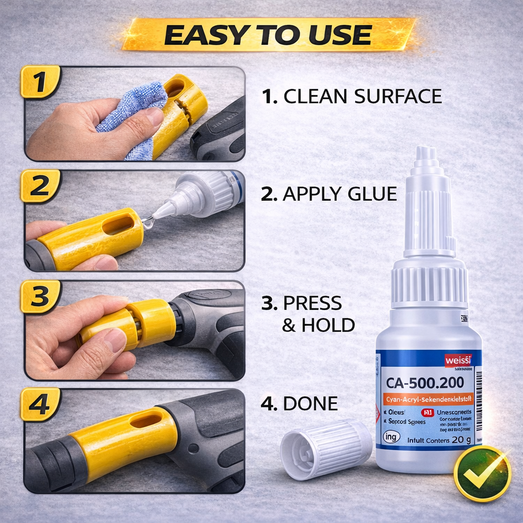 Super Strong Glue Multi Purpose Instant Repair Adhesive for Metal Wood Plastic Rubber Leather Ceramic Fast Dry Heavy Duty Bond for Home Car Shoe Fix