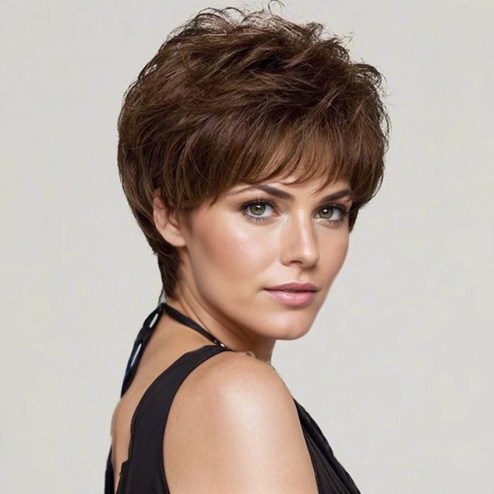 Curly Afro Wig Short Kinky Curly Wig Natural Fluffy Synthetic Hair Wig Easy Wear No Glue Daily Use Lightweight Realistic Short Wig Heat Resistant Soft Hair