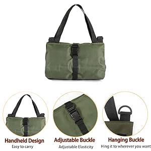 Heavy Duty Tool Roll Bag Portable Tool Organizer Roll Up Tool Bag Waterproof Oxford Cloth Multi Pocket Storage Bag for Mechanic Electrician Car Repair Garage