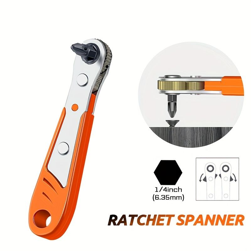 Ratchet Screwdriver Set Dual Direction Mini Ratchet Wrench Right Angle Screwdriver Magnetic Bit Driver with 10 Bits Compact Tool for Tight Spaces Car Repair Home Use
