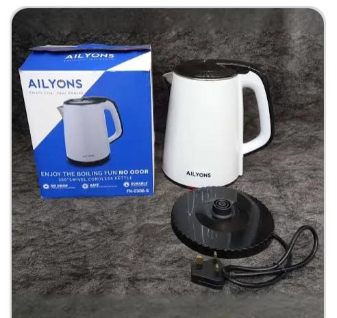 Ailyons 1.8ltrs Stainless Steel Electric kettle , Automatic Hot water Boiler or Heater Jug Auto Shutoff