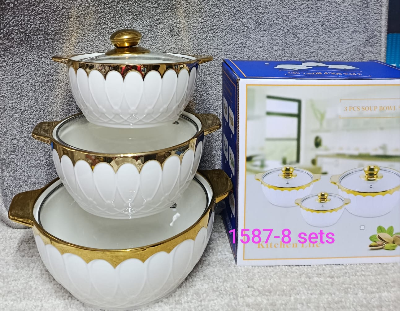 3PCS SOUP BOWLS 🌼💫