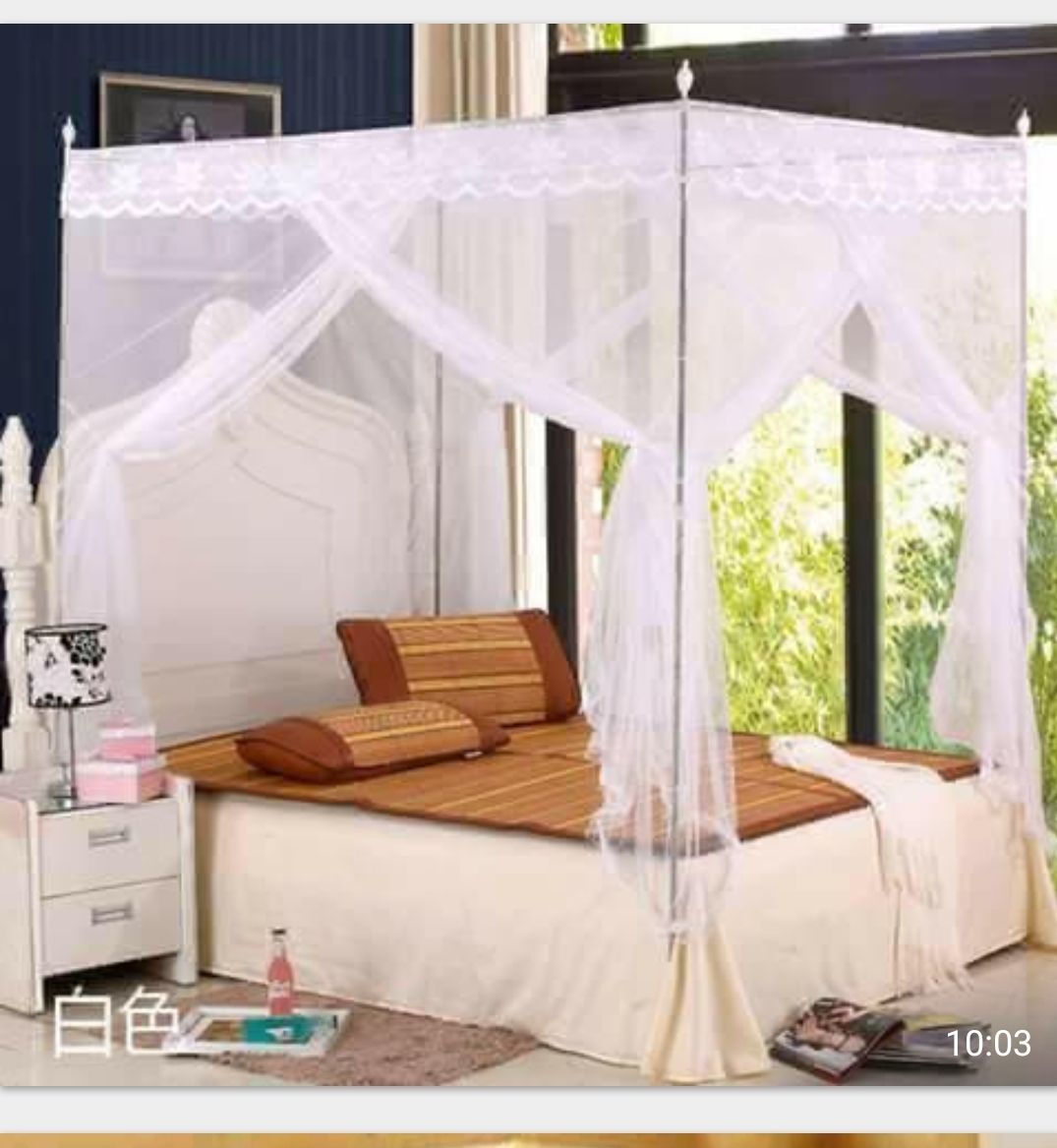 Promotion】4*6/5*6/6*6 4 stands mosquito net with Stand Mosquito Repellent Tent Bedding Accessories