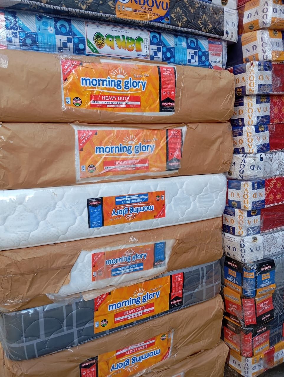 💪 Morning Glory 8-Inch Heavy Duty Quilted Mattress – Built for Extreme Durability, Back Support & Long-Term Comfort – Sizes (3by 6), (3.5by 6), (4by 6), (5by 6), (6by 6) – Stylish Finish, Kenyan Qual