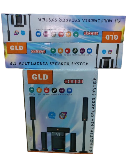 🔊 GLD G2303 – Premium 5.1 channel tallboy Multimedia Home Theater Speaker System sub woofer system 🎶