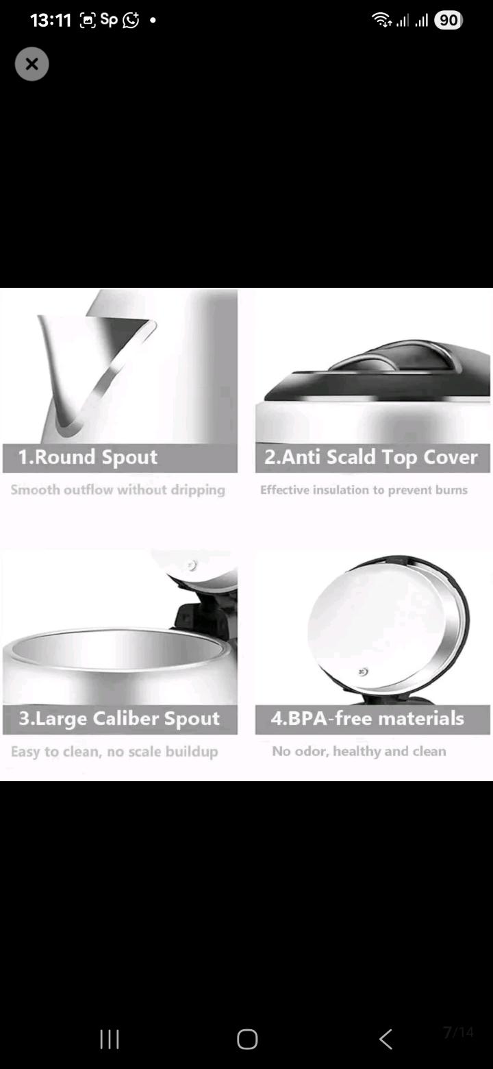 IPCONE 2L 1500W 2L Energy Efficient Electric Water Kettle Heater Jug Cordless Stainless Steel Electric Kettle 2l Kettle Kettle kitchen appliance small appliance kettle boiling water kettle household